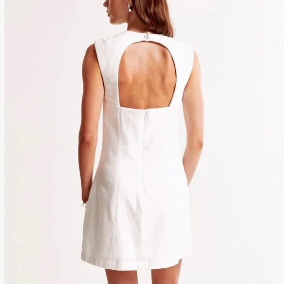 Abercrombie & Fitch Linen Blend red dress - Picture 3 of 5